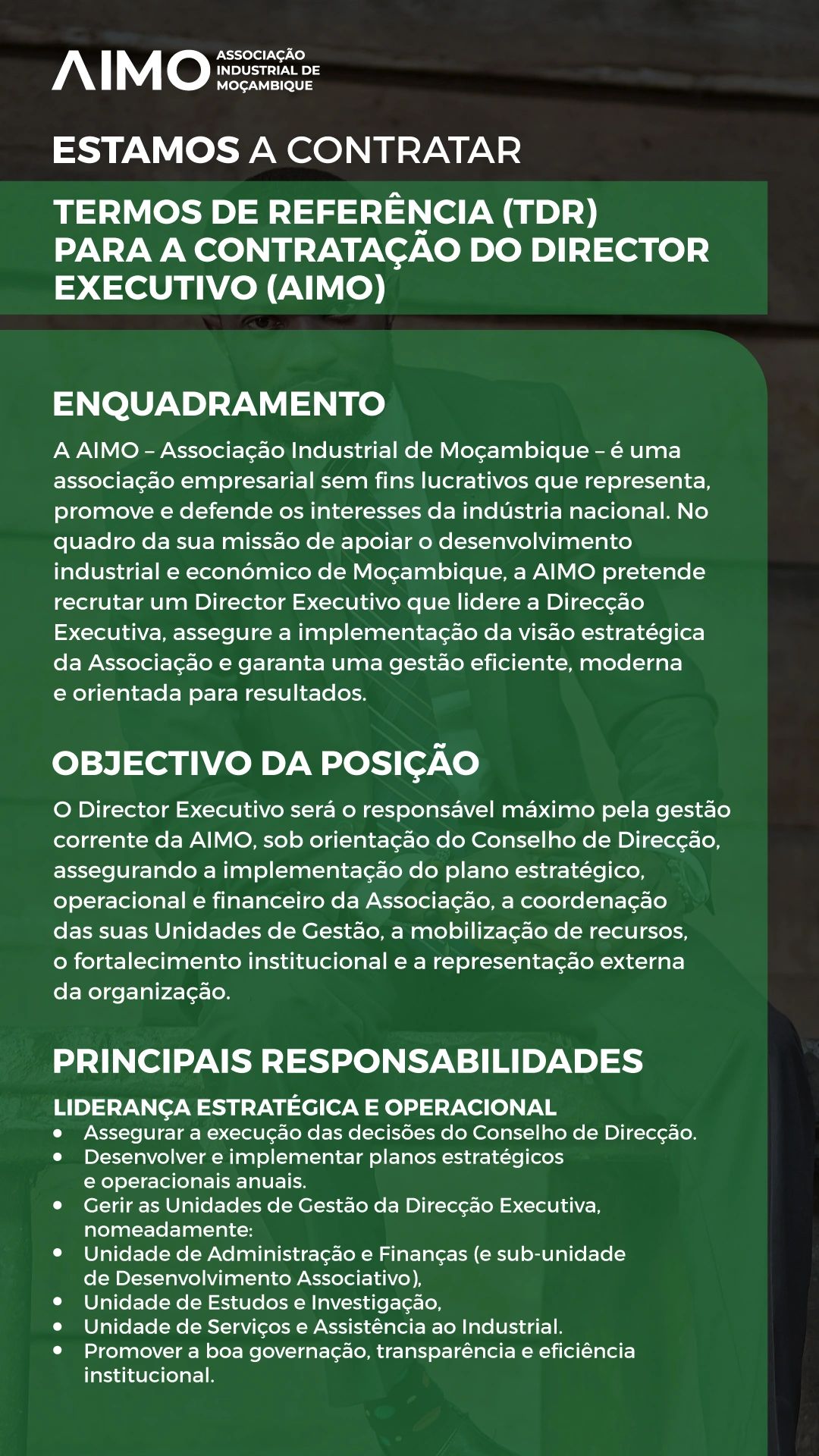 Vaga – Diretor Executivo