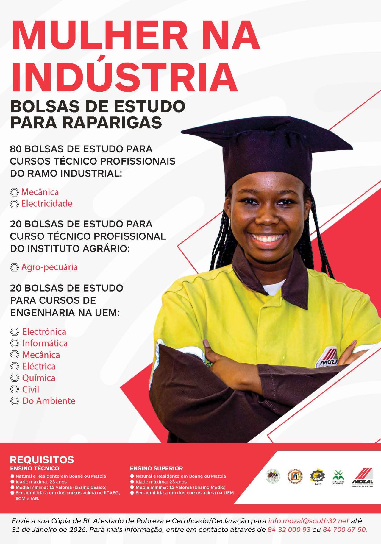 MOZAL OFERECE 150 BOLSAS DE ESTUDO