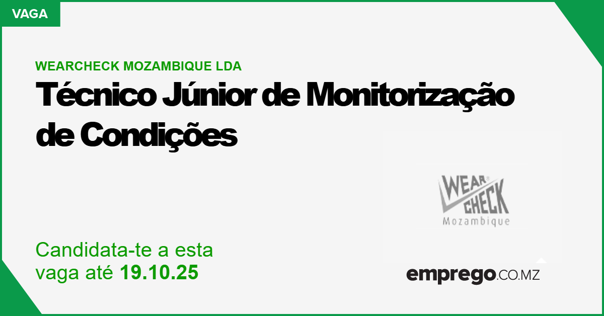 Técnico Júnior de Monitorização de Condições