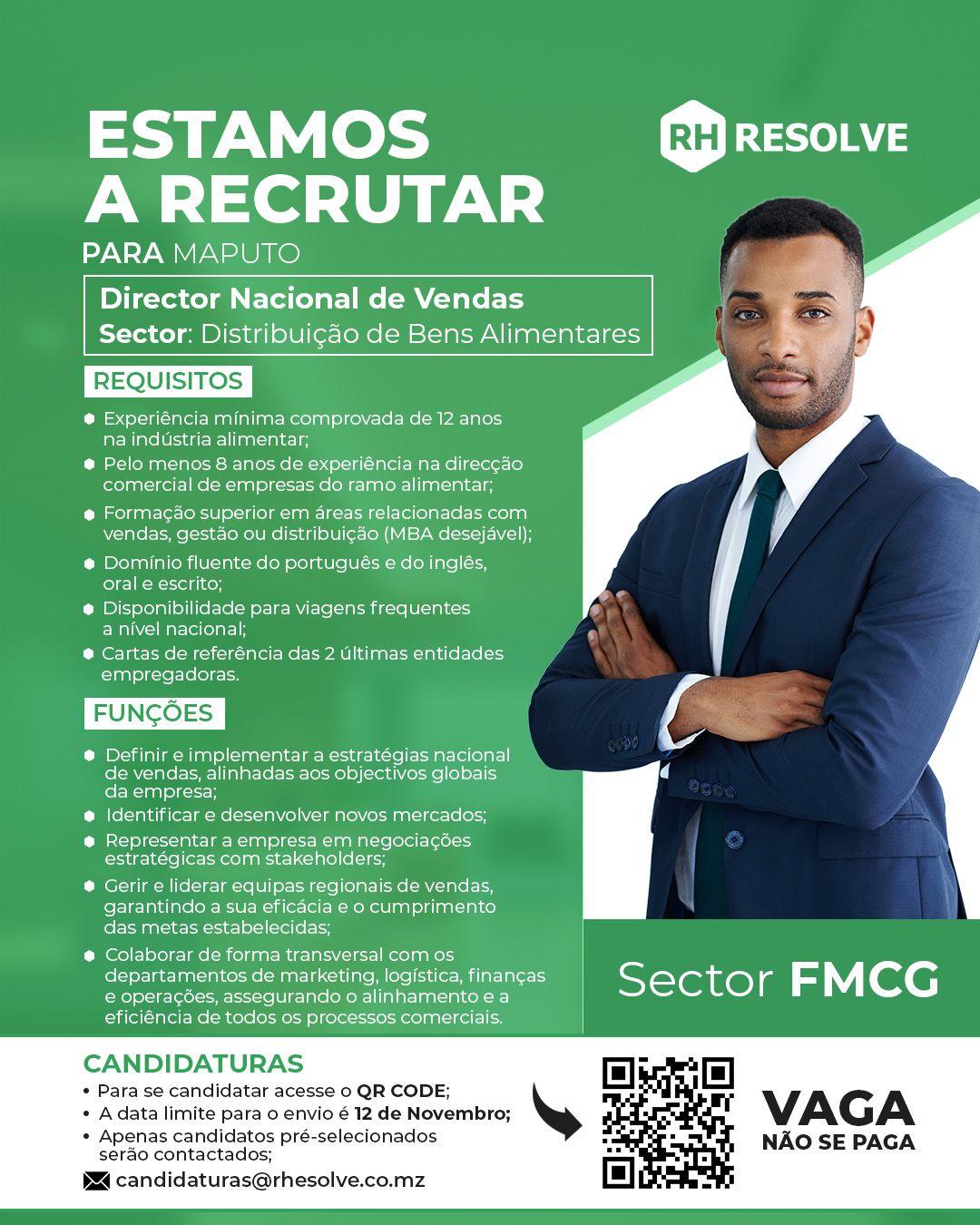 Vaga – Director Nacional de Vendas