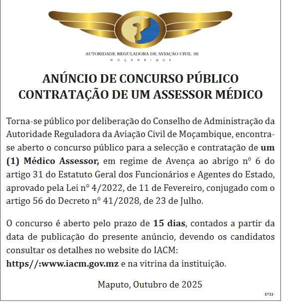 Vaga – Médico Assessor