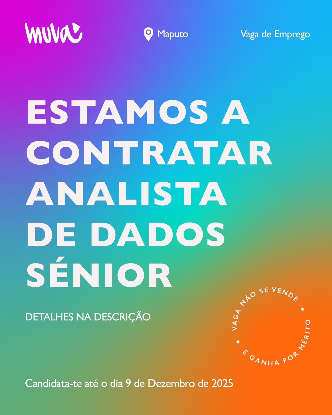 Vaga –  Analista de Dados Senior
