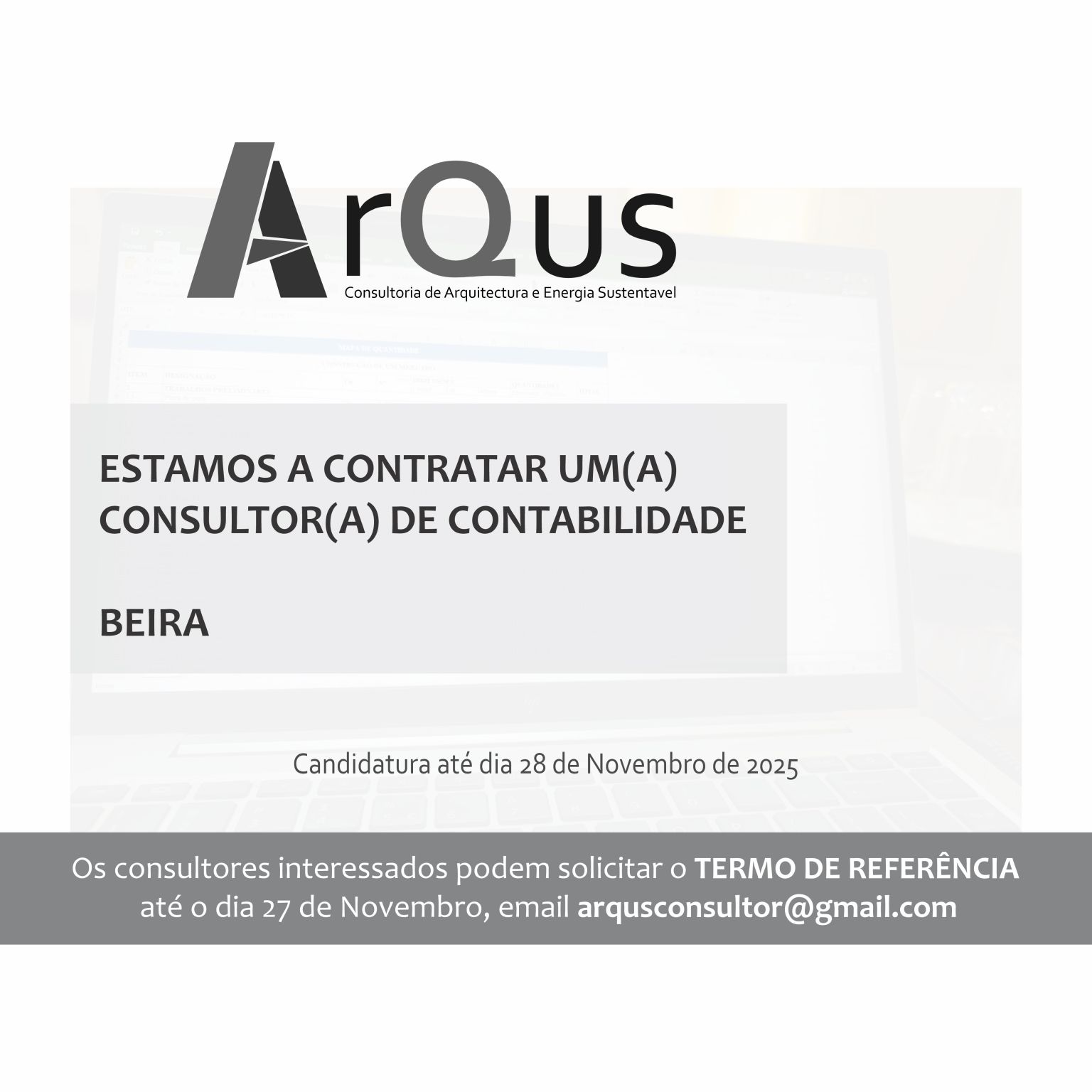 Vaga – Consultor (a) de Contabilidade