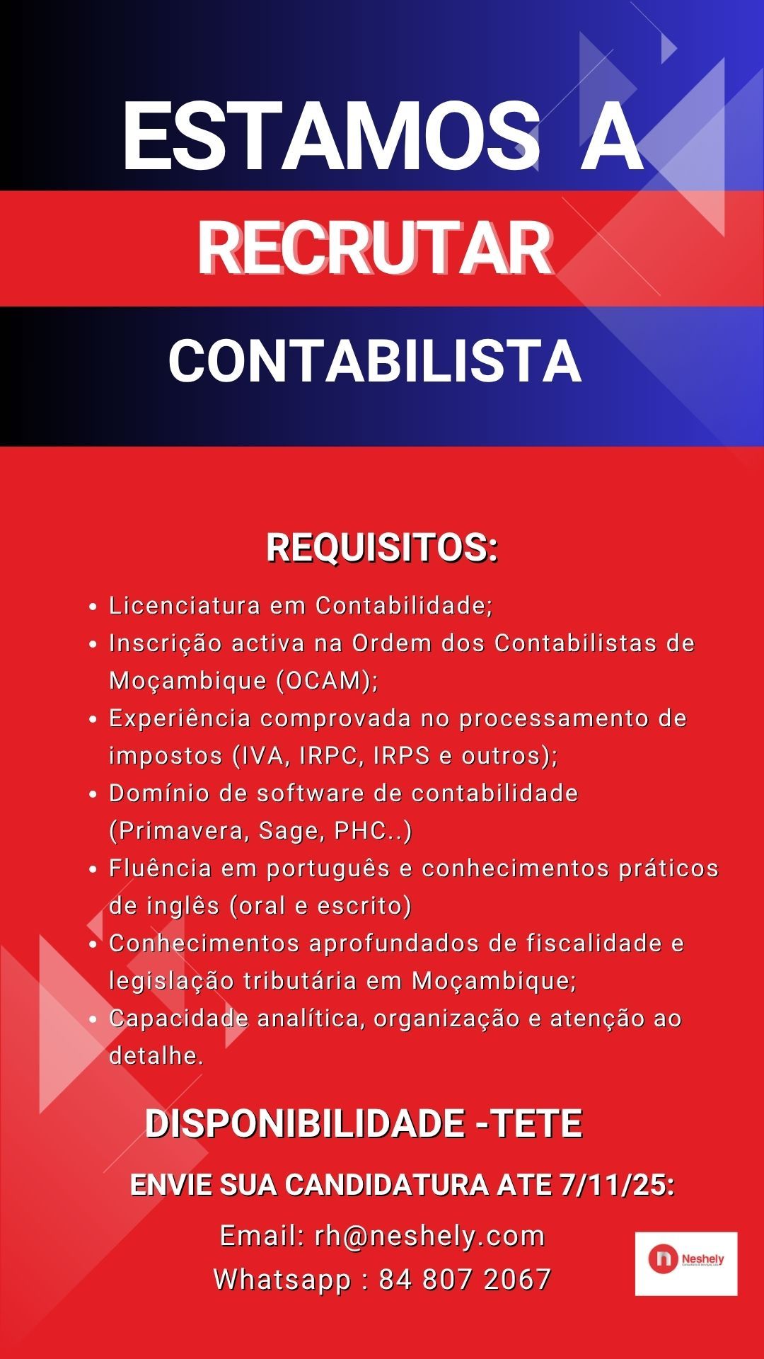 Vaga – Contabilista