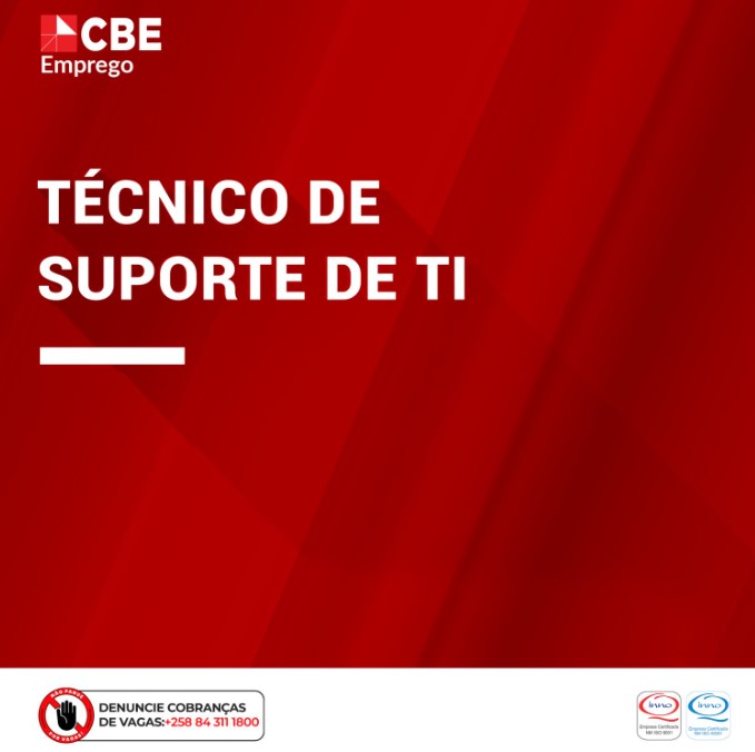 Vaga – Técnico de Suporte de TI (End-User / Helpdesk)