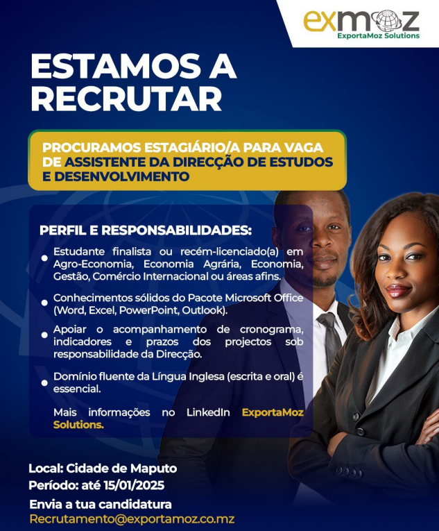 Vaga de Estágio – Direcção de Estudos e Desenvolvimento