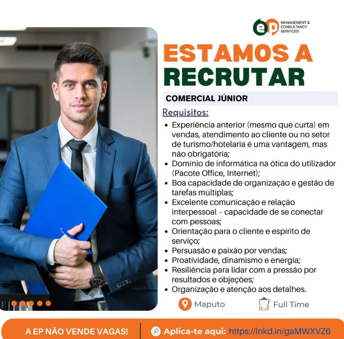 Vaga – Comercial Júnior