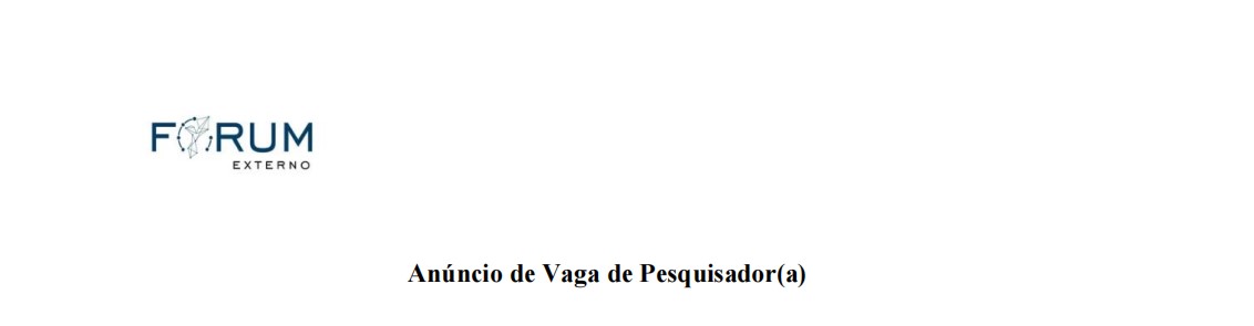 Vaga – Pesquisador(a)