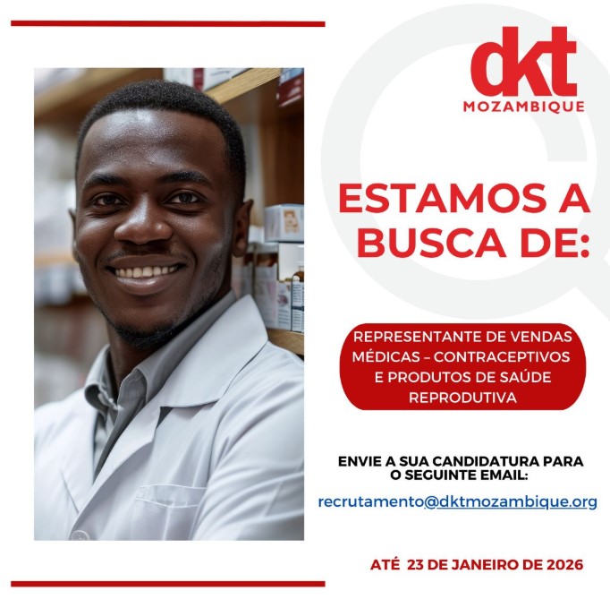 Vaga – Representante de Vendas Médicas – Contraceptivos e Produtos de Saúde Reprodutiva