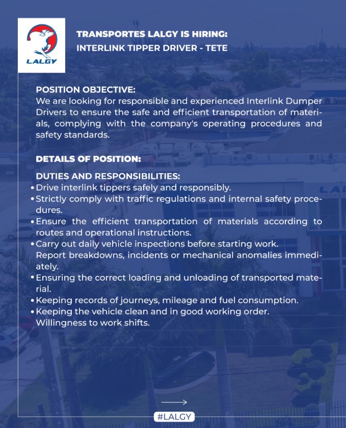 Vaga – Motorista De Basculante Interlink