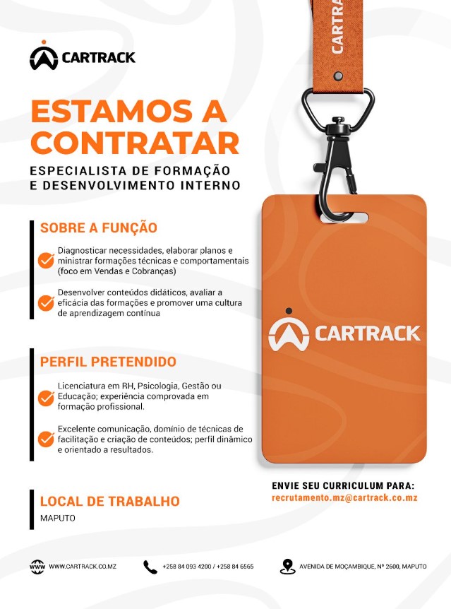 Vaga – Especialista de Formação e Desenvolvimento Interno
