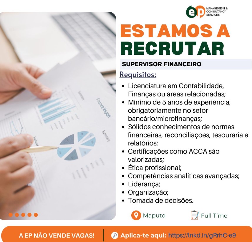 Vaga – Supervisor Financeiro