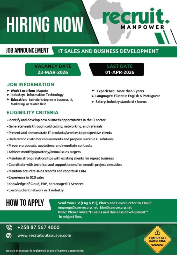 VAGA – IT SALES AND BUSINESS DEVELOPMENT
