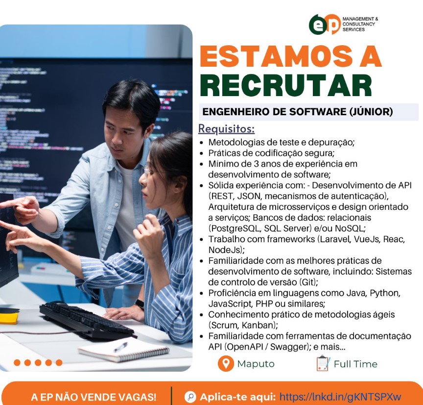 Vaga – Engenheiro de Software (Júnior)