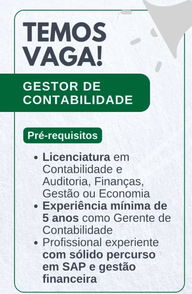 Vaga – Gestor de Contabilidade