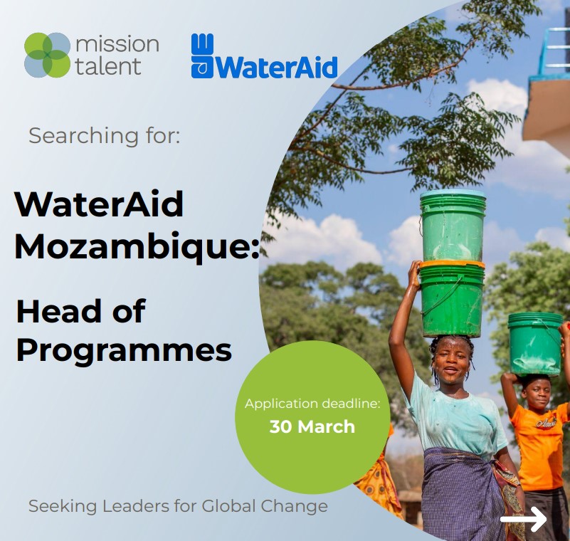 Vaga – Head of Programmes, WaterAid – Mozambique
