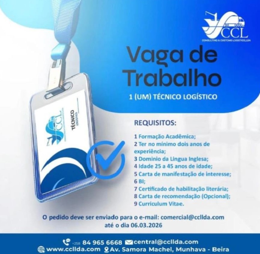 Vaga – Técnico em Logística