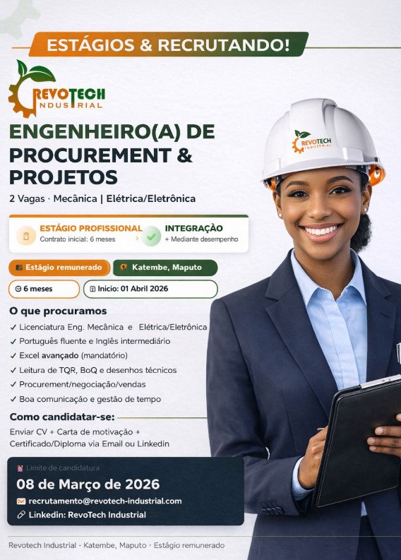 Vagas – (2) Engenheiro(a) de Procurement & Projetos