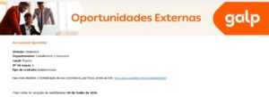 Vaga – Especialista de Contabilidade