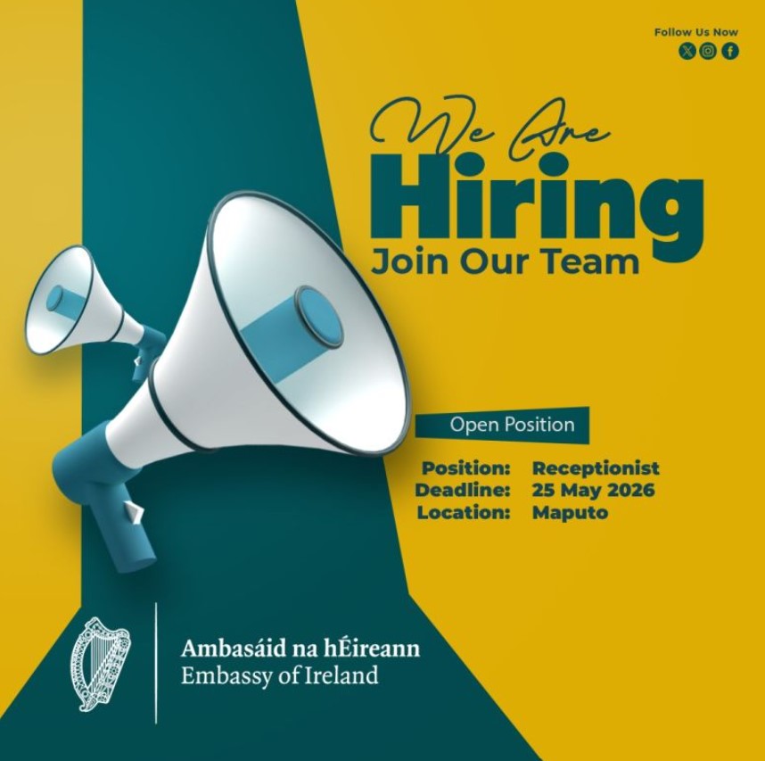 Vaga – Recepcionista – Embaixada da Irlanda