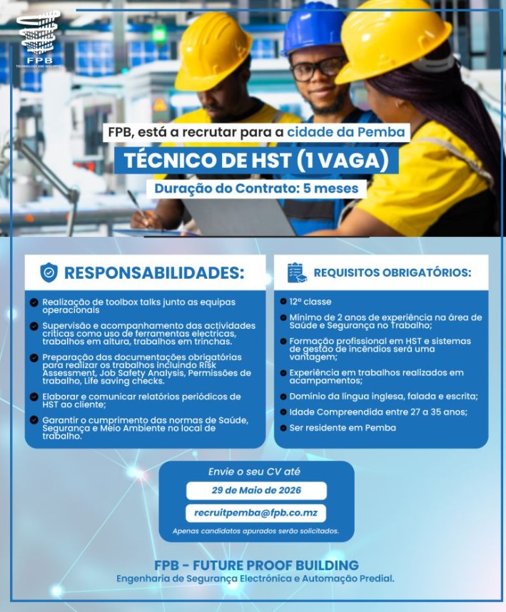 Vaga – Técnico(a) de HST