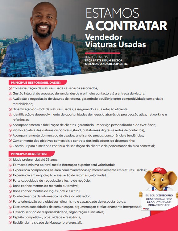 Vaga – Vendedor de Viaturas Usadas 
